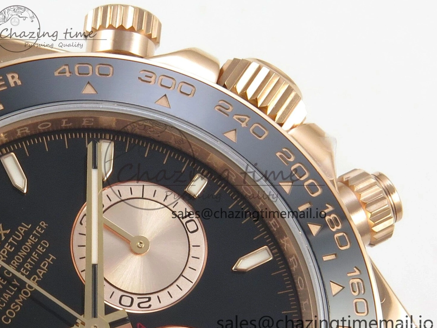 AAA Replica Watches 126515 Best VSF Black 114 (Weighted) 1:1 V2 Dial Oysterflex RG EasyCare Strap on Daytona Edition VS4131 0113